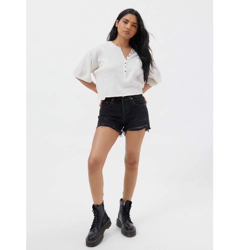 Levi's Black Jean Shorts for Women